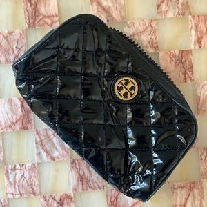 Tory Burch quilted makeup bag